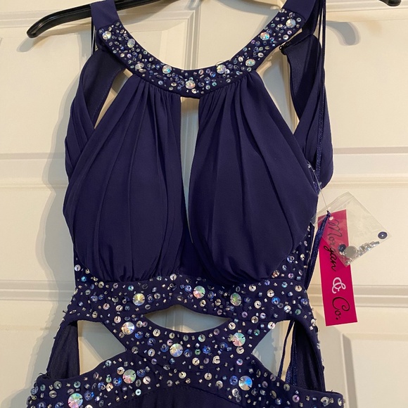 Morgan and Company Navy Blue Maxi Dress - Picture 2 of 5